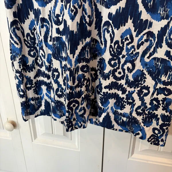 Lily Pulitzer Blue‎ And White Pima Cotton Dress Size Small - Image 4