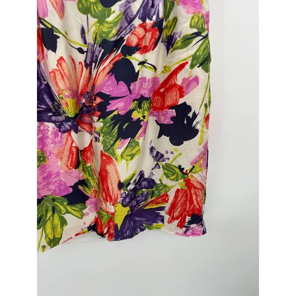 J.Crew Floral Silk Strapless Dress Women‎ Sz 0 Cocktail Tea Party Summer Bridal - Image 3