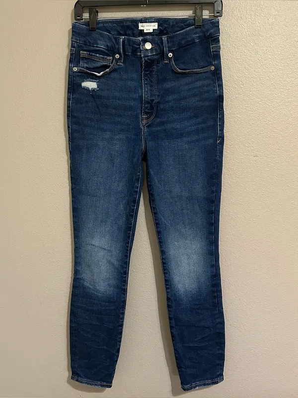 Good American Good Legs Always Fit Crop High Rise Skinny Jeans Women’s Size 6-12 - Image 2