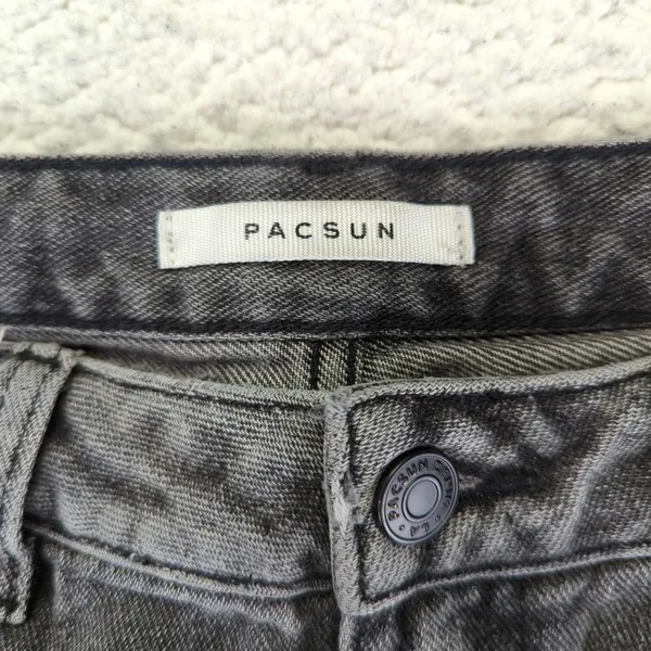 PacSun '90s Boyfriend Jeans Loose Baggy Black Distressed Women's‎ 27 Rigid Denim - Image 7