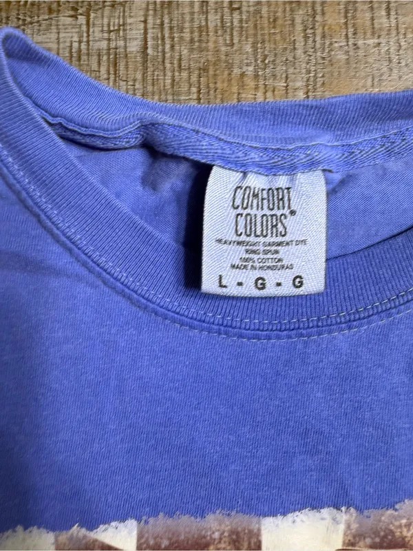 Comfort Colors Blue AC/DC Tiger Graphic Tee - Image 2