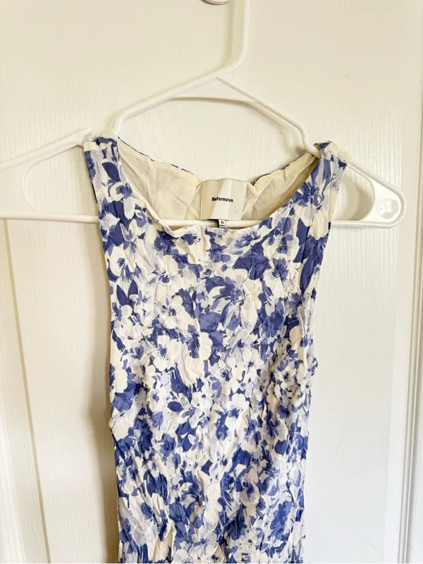 Reformation Topanga Midi Dress in Larkspur Blue - Image 3