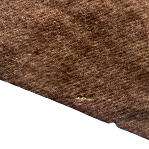 Vintage Cashmere Angora Wool Chunky Fringe Scarf Chocolate Brown - Image 8