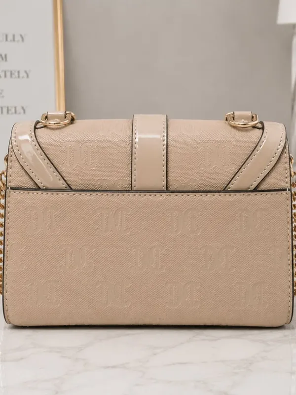 Juicy Couture Cafe Fancy Flap Tan Crossbody Bag NWT - Image 4