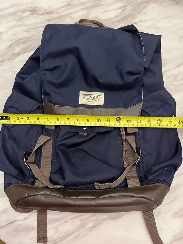 Wenzel Navy Blue Hiking Camping Backpack Outdoor Travel Daypack - Image 10