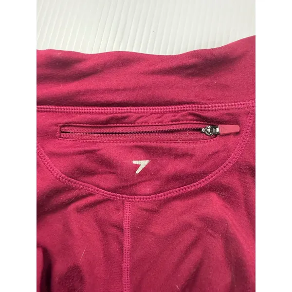 Gymshark Training‎ Leggings High Waisted Workout Gym Activewear Burgundy S - Image 6