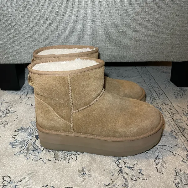 UGG Classic Mini Platform Boots Chestnut - Image 6