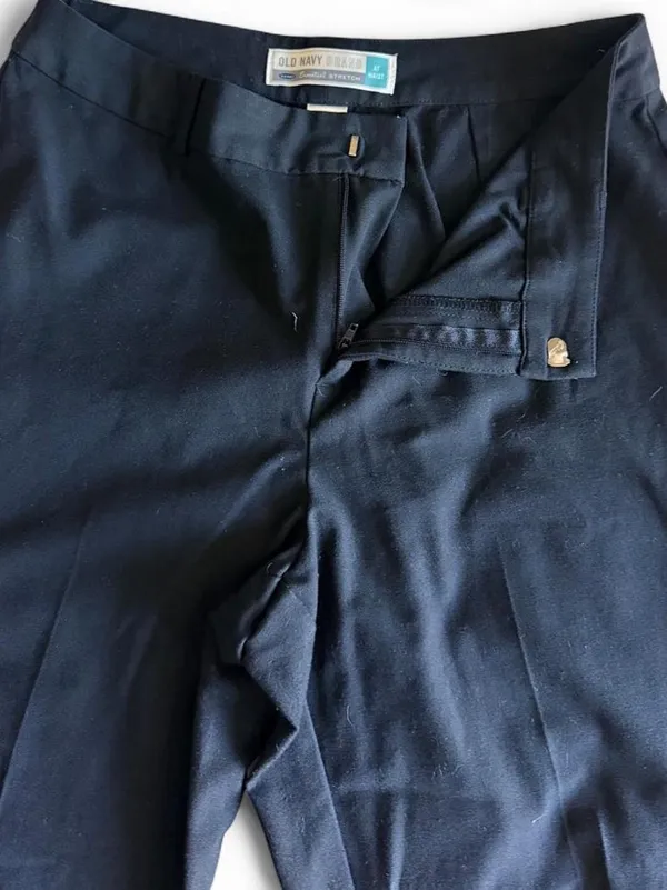 Old Navy Black Essential Stretch Straight Leg Dress Pants 6 - Image 4