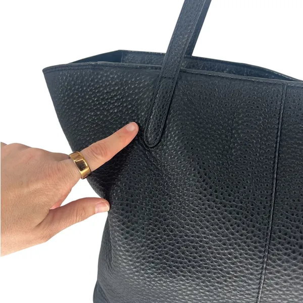 Rebecca Minkoff Unlined Front‎ Pocket Leather Tote Black Studded - Image 7