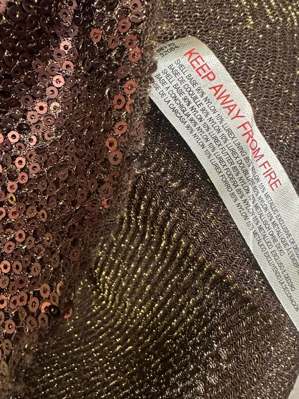 NWT Free People Intimately Late Night Disco Layering Top Sequin Hot Fudge Brown - Image 6