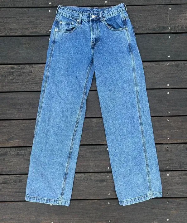 Vintage Y2K UNIF Carpentar Jeans High Rise Blue Medium Wash Denim Pants - Image 5