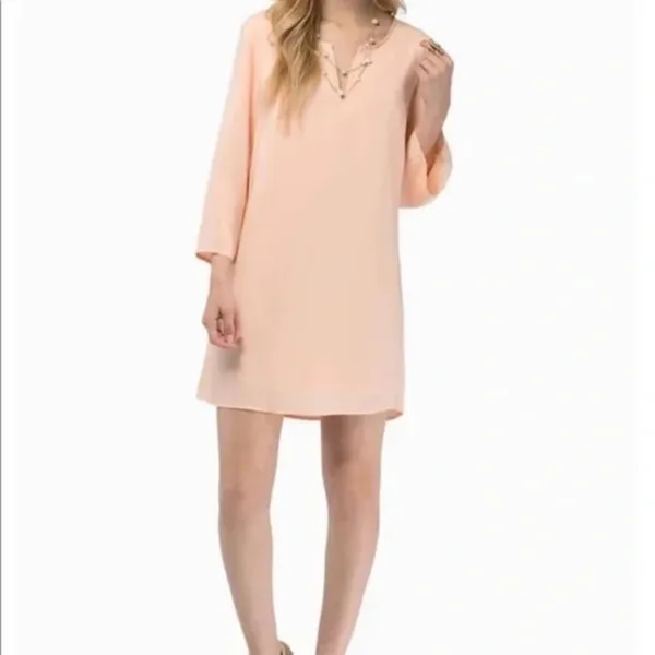 Tobi Peach Shift Dress Women Size M (Medium) - Image 5