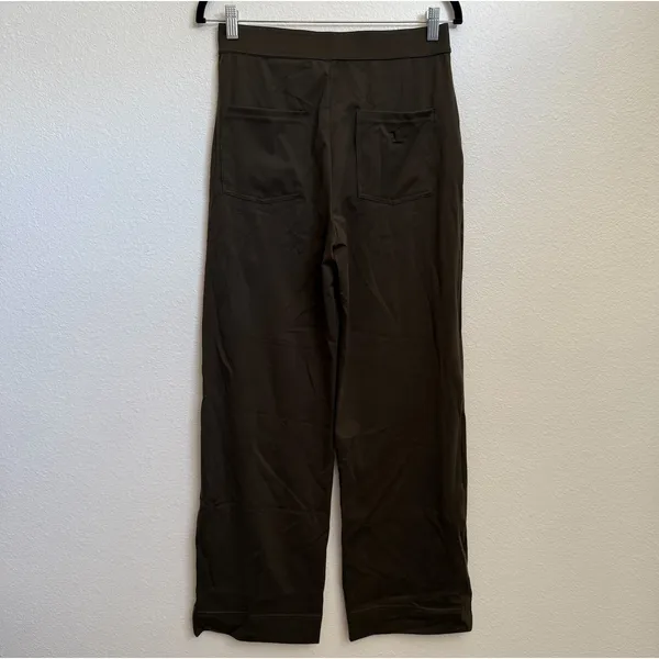 NWT Halara High Waist Button Straight‎ Leg Casual Pants Medium - Image 3