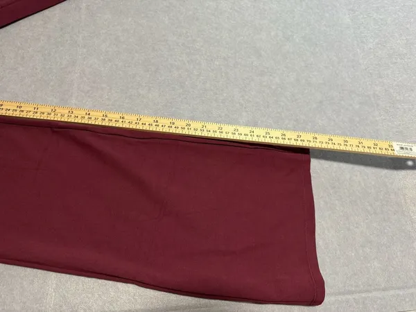 Halara Flare Pants Burgundy Stretch High Waisted Work Pants - Image 5