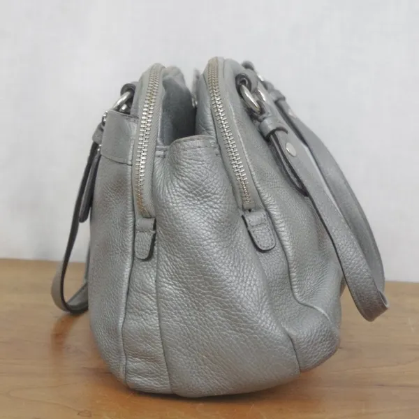 Coach F16529 Penelope Turnlock Silver Leather Satchel - Image 10