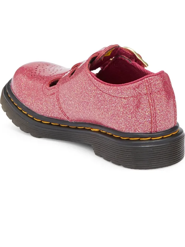 NEW Dr. Martens 8065 Big Kids Sz 6 Ladies Sz 7 Fuchsia/Silver/Gold Glitter Shoes - Image 4