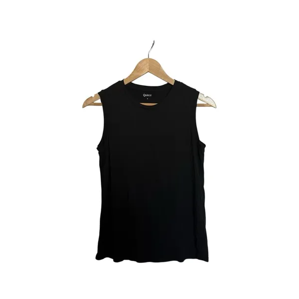 Quince Women’s Cotton Modal Muscle Tank in Black Size S - Image 8