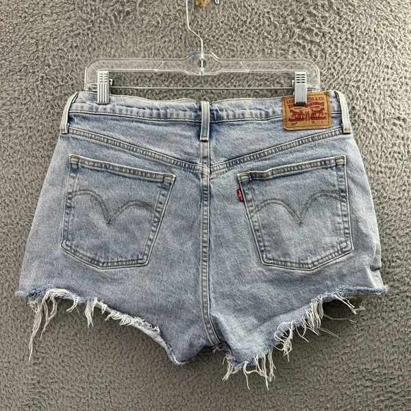 Levi's‎ 501 Original Fit High Rise Shorts Denim Jean Cut Off Festival Women's 32 - Image 3