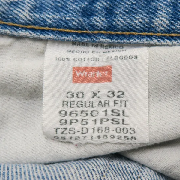 Vintage 90s Wrangler Light Blue Stonewashed Jeans - Image 11