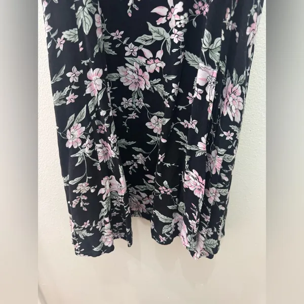 Lulu's Black Floral Midi Dress - Image 5