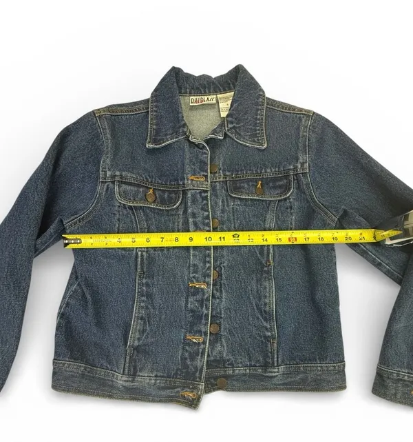 Vintage Bill Blass Jeans Women's Small Blue Denim Trucker Jacket - Image 4