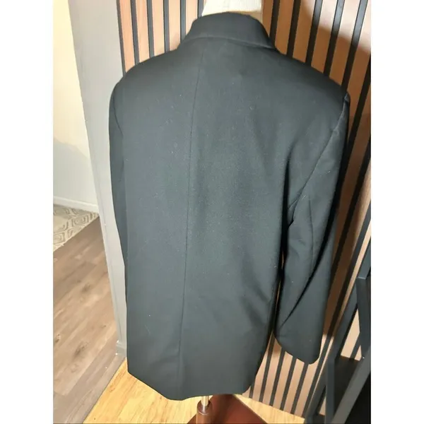 H&M black work blazer size medium work attire - Image 3