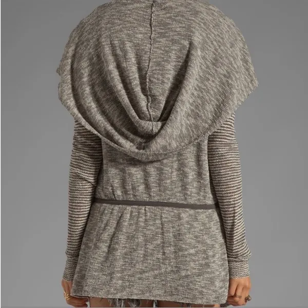 Free People For Keeps Hooded Cardigan Sweater Tie Front - Image 6