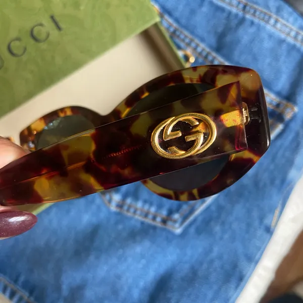 Vintage Gucci Brown Sunglasses - Image 4