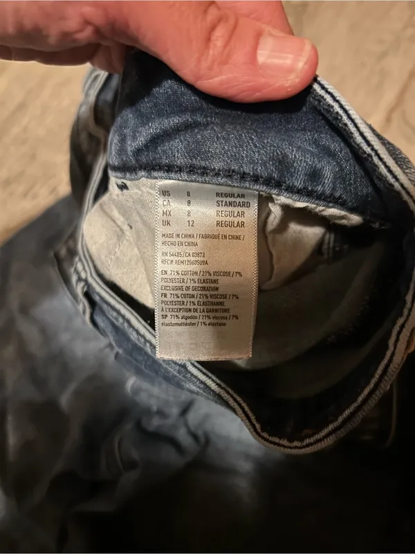 American Eagle Outfitters Women's Dark Wash Ankle Jeans - Blue - size 8 - Image 11