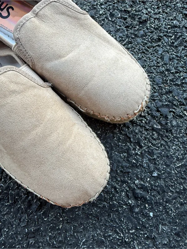 Circus by Sam Edelman Beige Suede Espadrille Platform Slip-On Shoes Size 7.5 - Image 4