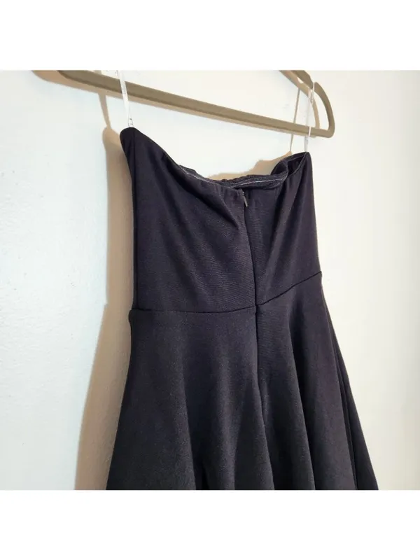 Lulus Black Strapless Cocktail Mini Dress Size Small NWT - Image 7