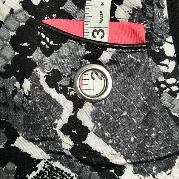 Jamie Sadock Golf Top Womens S Snake Print Sleeveless 1/4 Zip Stretch‎ Black - Image 11
