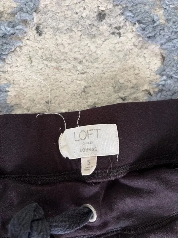 Black LOFT loose fitted lounge pants (size small) - Image 2