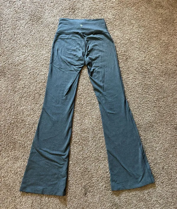 Lululemon Grey Flare Leggings - Image 2