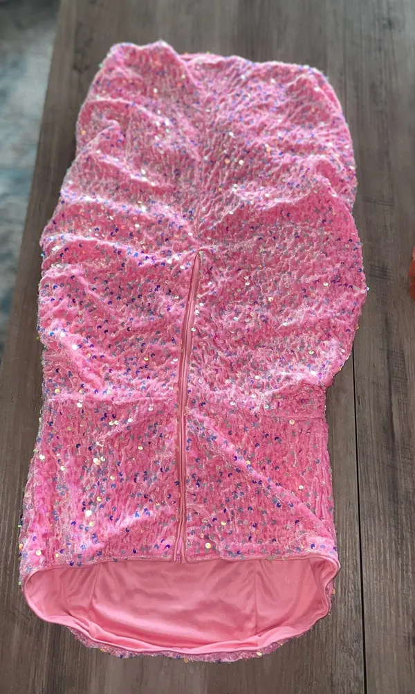 Strapless Dress Pink Size M - Image 3