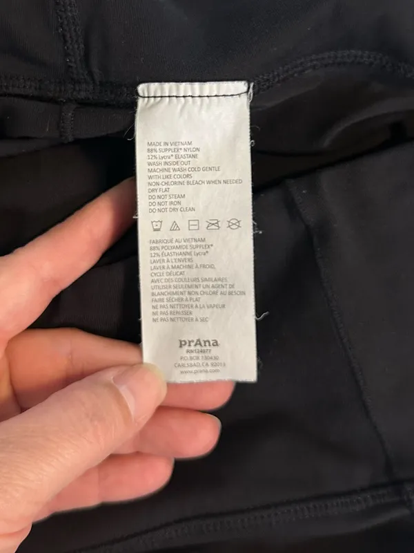 PrAna Transform High Waisted Chakara Yoga Performance Capris Black Size XL - Image 10