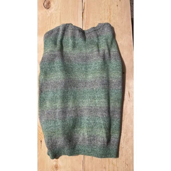 BP Nordstrom Women's Green Ombre Striped Crewneck Pullover‎ Sweater Medium - Image 4