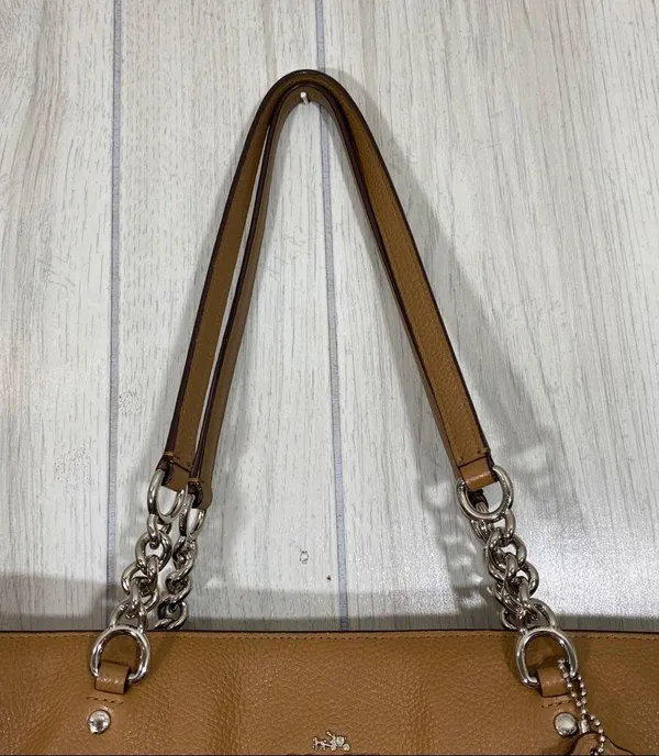 Coach Sophia Pebbled Leather Tote Bag Handbag Purse 36600 - Image 4