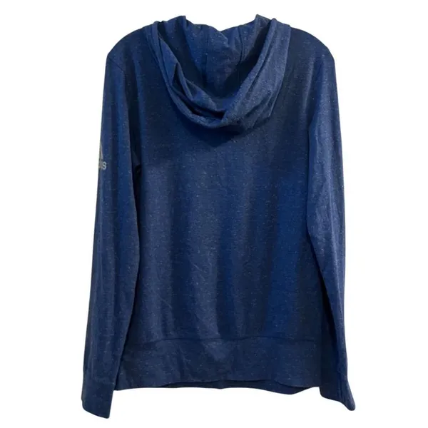 Adidas‎ Women's Blue Hoodie Pullover Sweatshirt Size S Casual Fall - Image 4