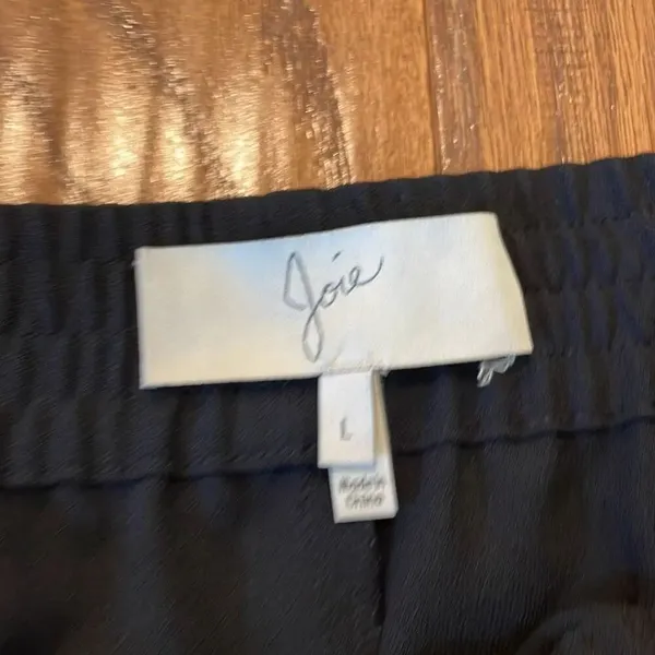 Joie black pull on jogger pants size large - Image 7