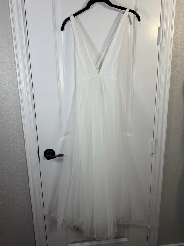 Hello Molly The Only One Maxi Dress White Tulle Size 4 - Image 7
