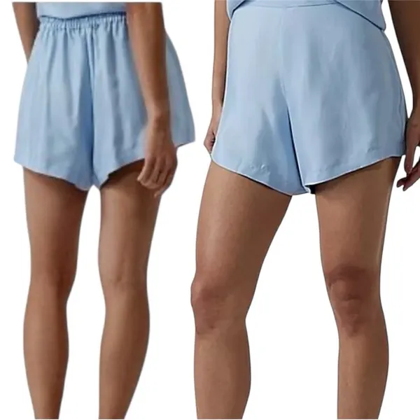 Athleta Womens‎ Calm Cool Short in Baby Blue Lightweight Relaxed Fit Size 3X - Image 2