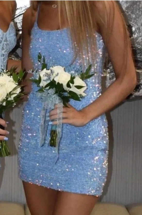Lucy in the Sky Mini Dress Sequin - Image 7