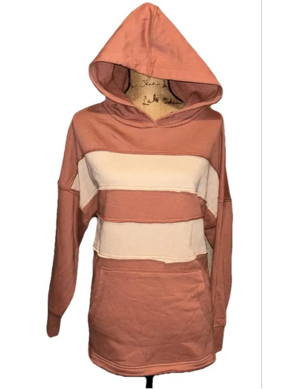BKE Hoodie Womens M Brown Tan Cotton Pullover - Image 5