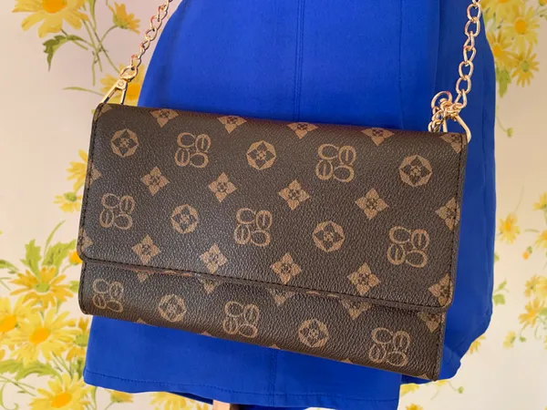 Crossbody Wristlet Clutch Brown - Image 2