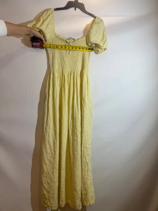 Anthropologie Solid & Striped Corinna Light Yellow Mini Dress Sleeveless Size XL - Image 5