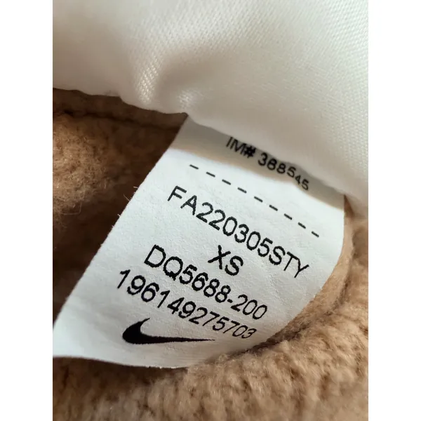 Nike Sweatpants Sportswear Phoenix Fleece Joggers Women's XS Tan DQ5688-200 - Image 8