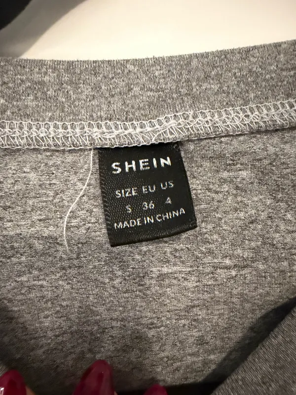 Grey Long Sleeve Tee – S Gray - Image 3