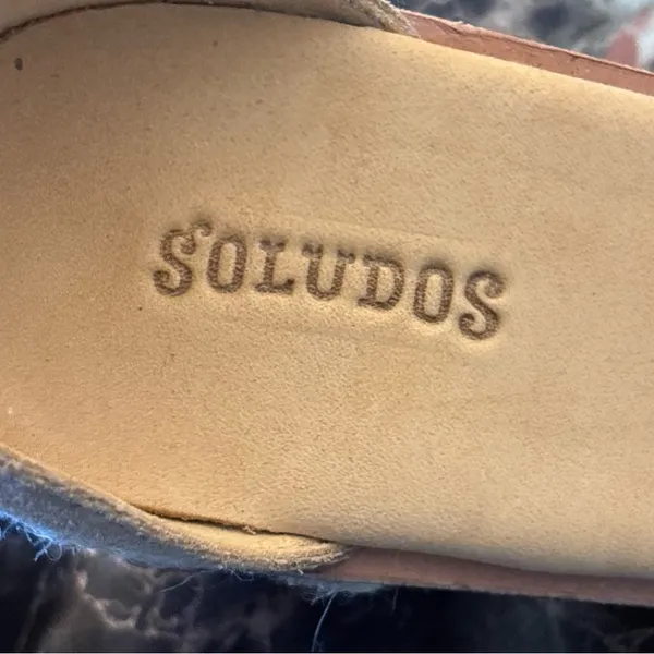Soludos Anthropologie Capri Espadrilles Block Heel Tan Suede Women’s Size 8.5 - Image 7