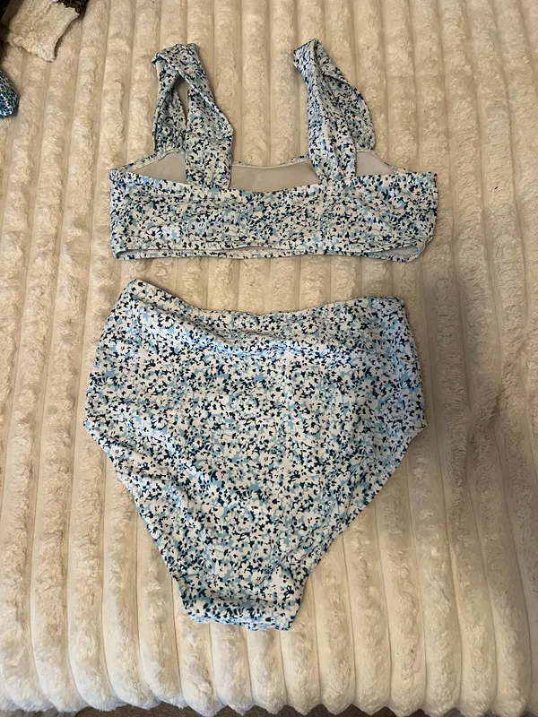 high waisted bikini Blue - Image 2